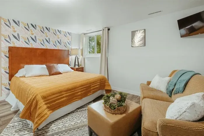 Serene and inviting – experience ultimate comfort in our thoughtfully designed bedroom.

Television
Soft Sofa