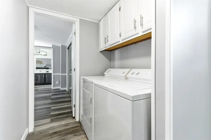 On-site laundry area for easy, hassle-free washing.