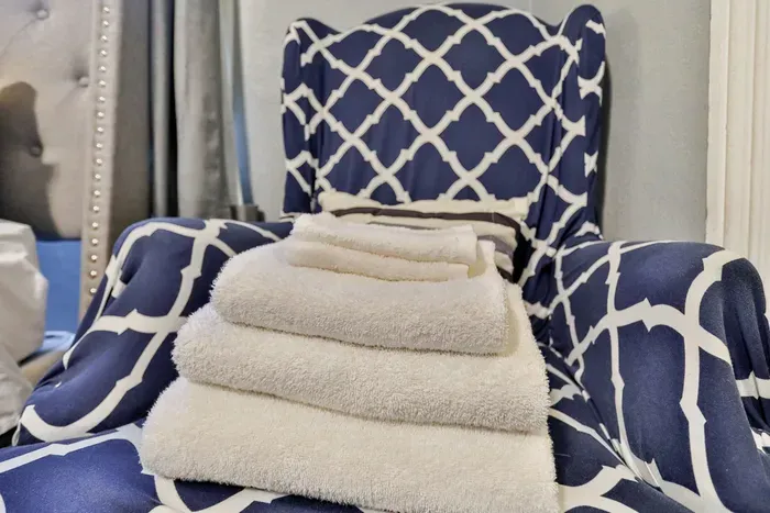 Enjoy the comfort of fresh towels and linens, thoughtfully provided for a relaxed and easy stay.