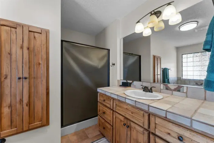 Indulge in comfort—our luxurious bathroom is crafted for ultimate relaxation.