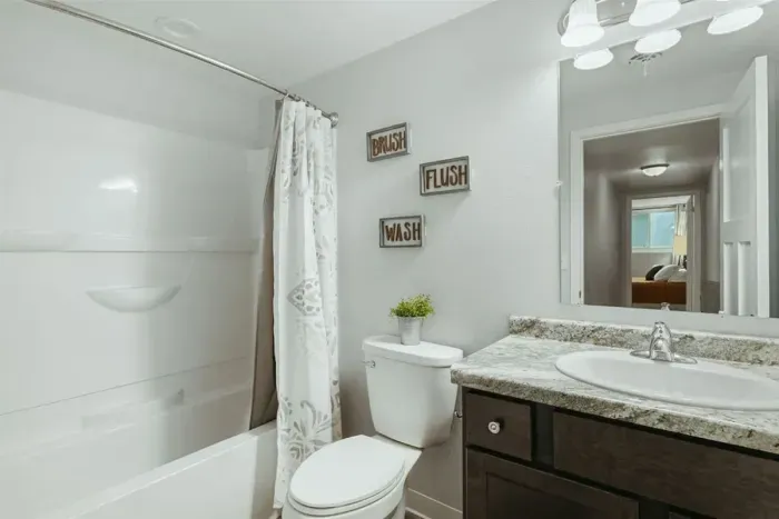 Refresh and rejuvenate – indulge in a spa-like experience in our stylish bathroom