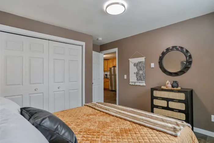 Tranquil and welcoming—enjoy ultimate comfort in our carefully curated bedroom.