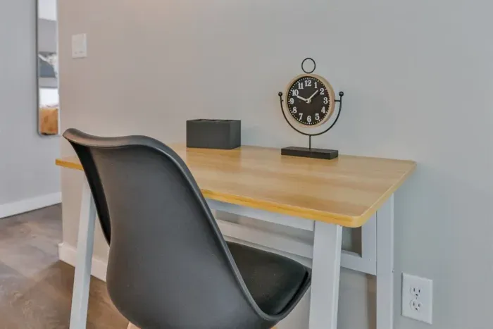 Practical and efficient—our work area is designed for productivity and comfort, with everything you need to focus and get things done.