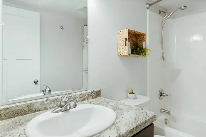 Modern amenities meet comfort – experience bliss in our well-appointed bathroom.ToiletShampooConditionerHair dryerSoap