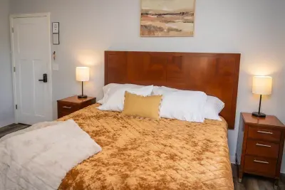 Your private sanctuary awaits – enjoy a restful night's sleep in our cozy bedroom.