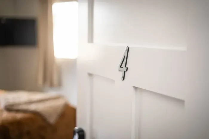 Your private sanctuary awaits – enjoy a restful night's sleep in our cozy bedroom.