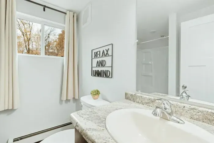 Modern amenities meet comfort – experience bliss in our well-appointed bathroom.

Toilet
Shampoo
Conditioner
Hair dryer