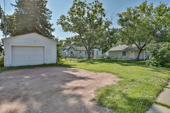 The open yard offers a peaceful spot to enjoy the outdoors during your stay.