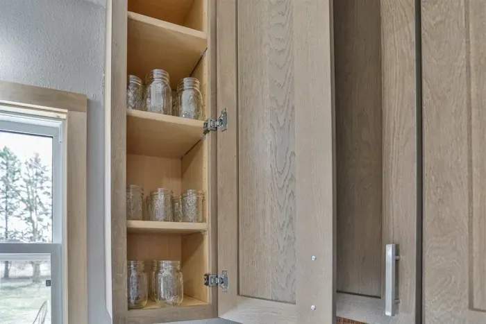 Minimalist kitchen with clean design and everything you need to cook.