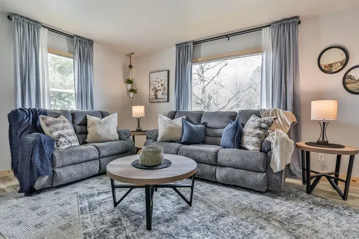 Cozy living room with comfy sofa and relaxing ambiance.