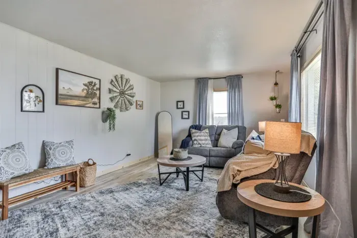 Stylish living room perfect for unwinding after a long day.