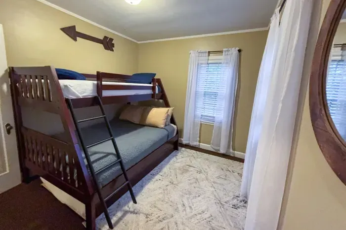 Tranquil and welcoming—enjoy ultimate comfort in our carefully curated bedroom.