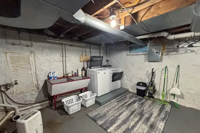 Effortless laundry care with modern machines and ample space, making chores a breeze