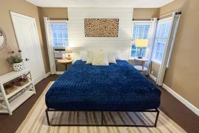 Tranquil and welcoming—enjoy ultimate comfort in our carefully curated bedroom.