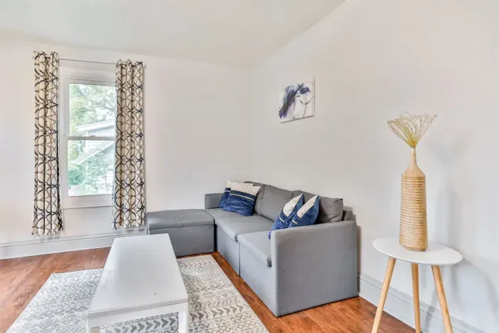 Entertainment room with plush seating