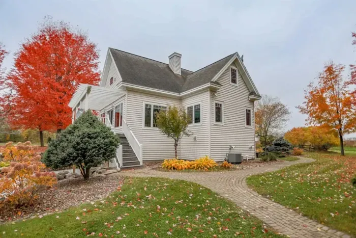 The outdoor area offers a serene setting where you can relax, breathe in the fresh air, and take in the beautiful scenery.