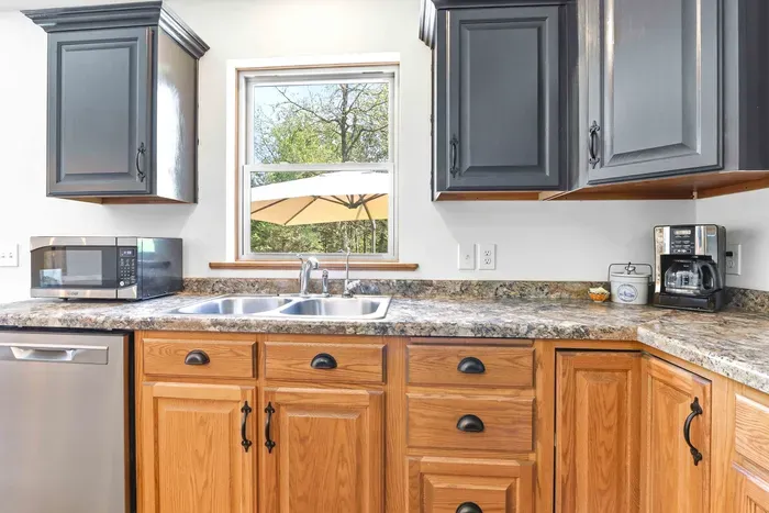 Prepare meals and linger over coffee in a warm, inviting kitchen made for everyday comfort.