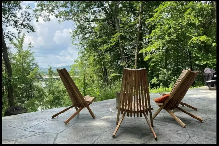 Enjoy lake views from your private patio all day long.