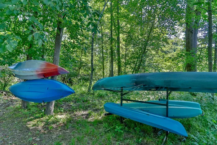 Adventure is ready with on-site kayaks and canoes, inviting you to explore the water at your own pace.