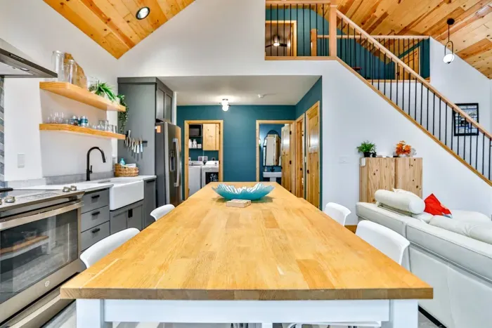 Prep, cook, and dine comfortably in your own private kitchen with full-size appliances.