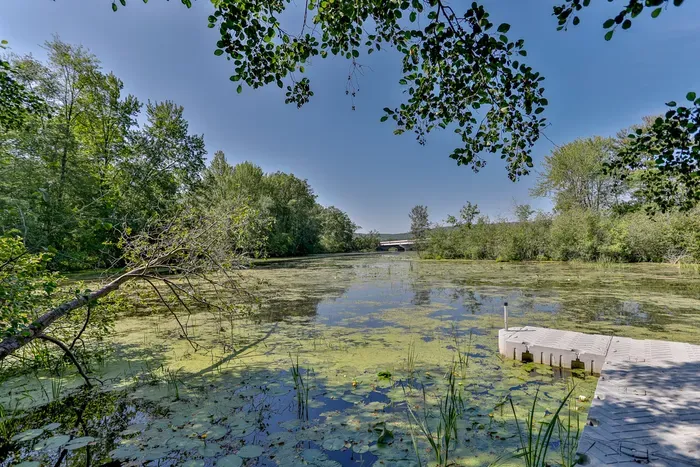 Start your day by the dock, surrounded by calm waterfront scenery and a serene natural setting.