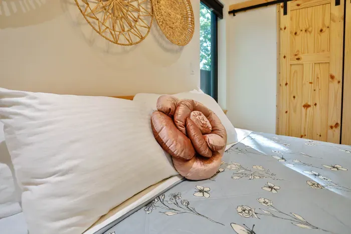 Start your morning with a view and end your day in cozy, king-sized comfort.