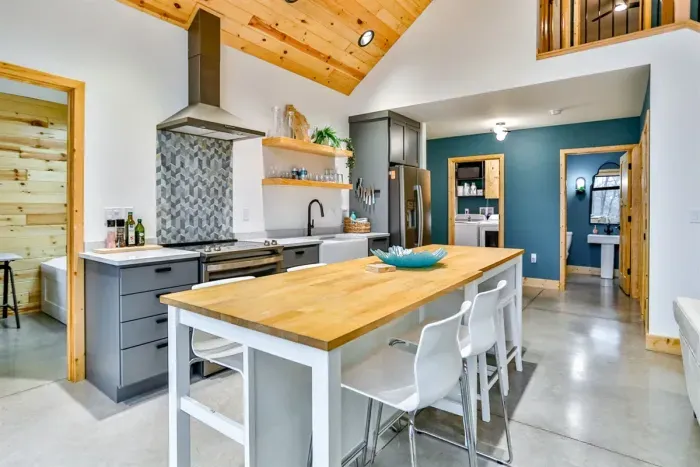 A well-stocked kitchen with everything you need - just bring groceries and your favorite recipes.