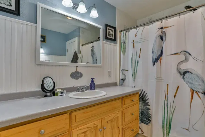 Indulge in comfort—our luxurious bathroom is crafted for ultimate relaxation.