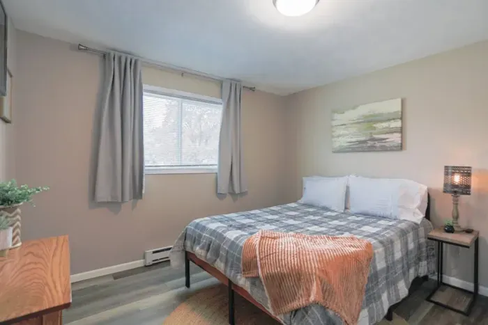 Serene and inviting – experience ultimate comfort in our thoughtfully designed bedroom.