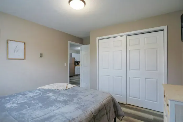 Serene and inviting – experience ultimate comfort in our thoughtfully designed bedroom.