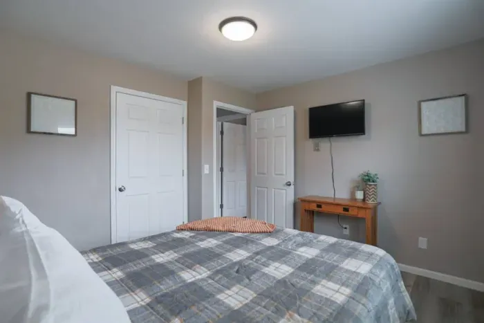 Serene and inviting – experience ultimate comfort in our thoughtfully designed bedroom.