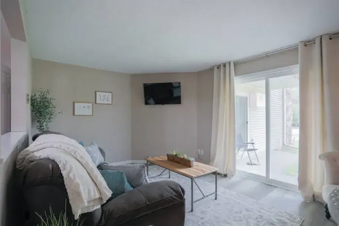 Chic and comfortable – unwind in this stylish living space after a day of exploring.