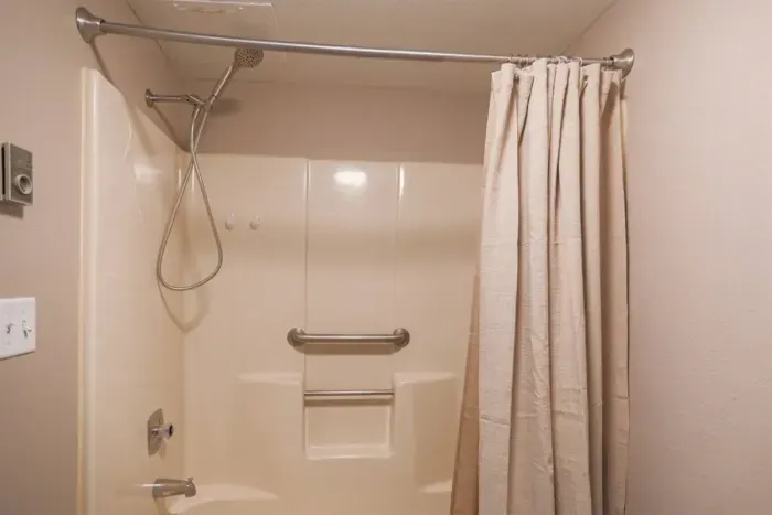 Pamper yourself – our luxurious bathroom is designed for ultimate relaxation.