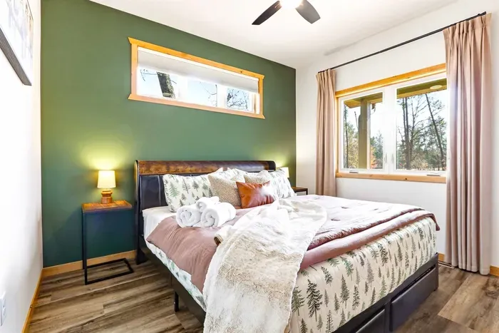 Stylish Bedroom with Modern Decor & Calm Ambiance