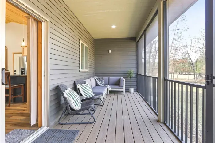 Charming Outdoor Space with Natural Light & Greenery