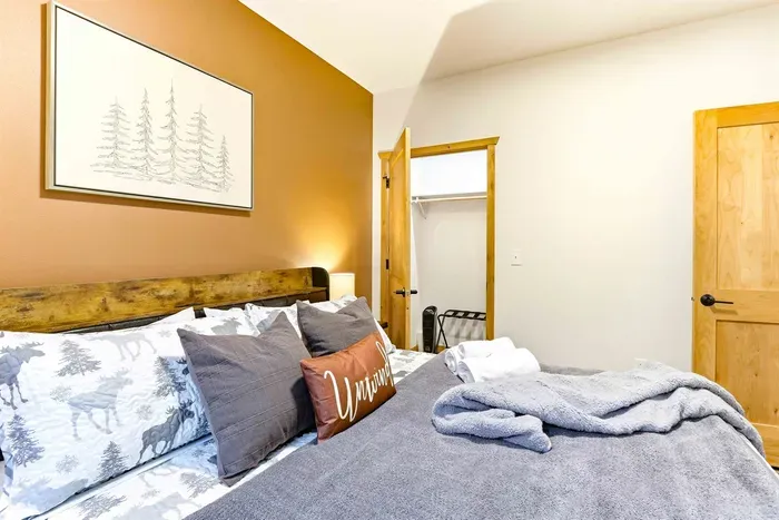 Chic Bedroom with Soft Lighting & Comfort