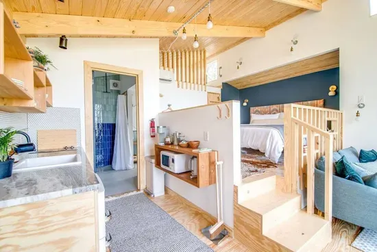 Open concept, lots of light.