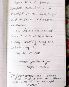 Acorn Treehouse Love Note