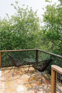 Acorn Treehouse Stargazing Patio