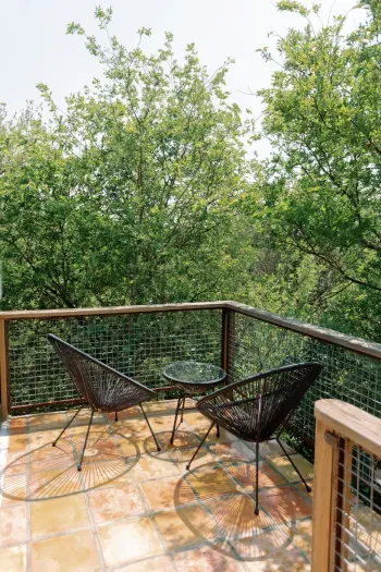 Acorn Treehouse Stargazing Patio