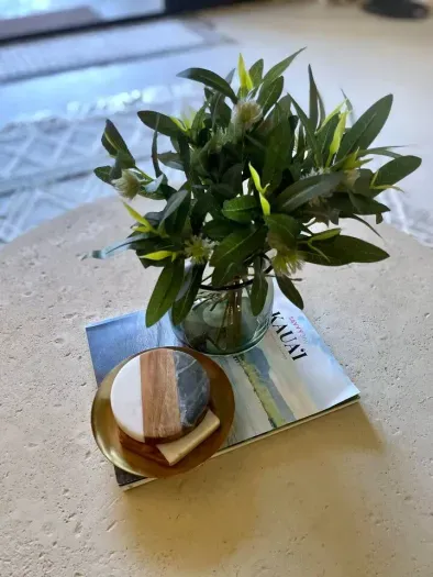 Curated details to enhance the space. 