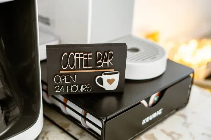 Fully stocked coffee bar to ensure you have all the energy you need to explore the Joshua Tree National Park