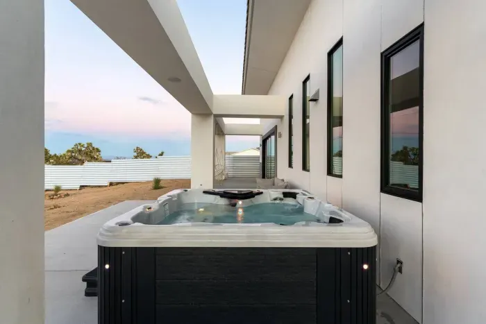 Take a dip in the hot tub after a long day exploring the Joshua Tree National Park