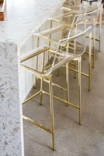 the cutest furniture at our kitchen island bar