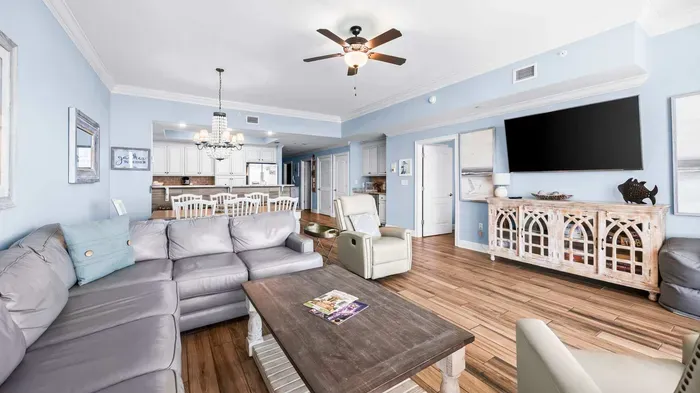 Living room with sofa sleeper