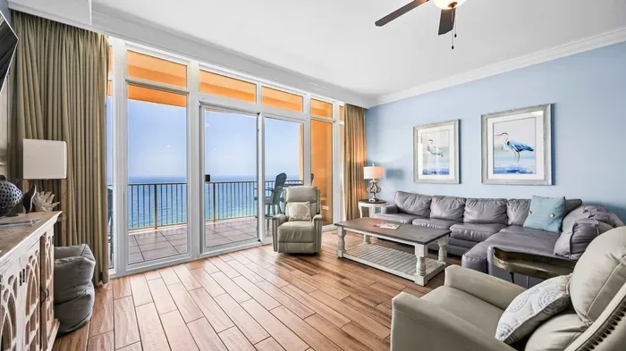Living room with balcony access