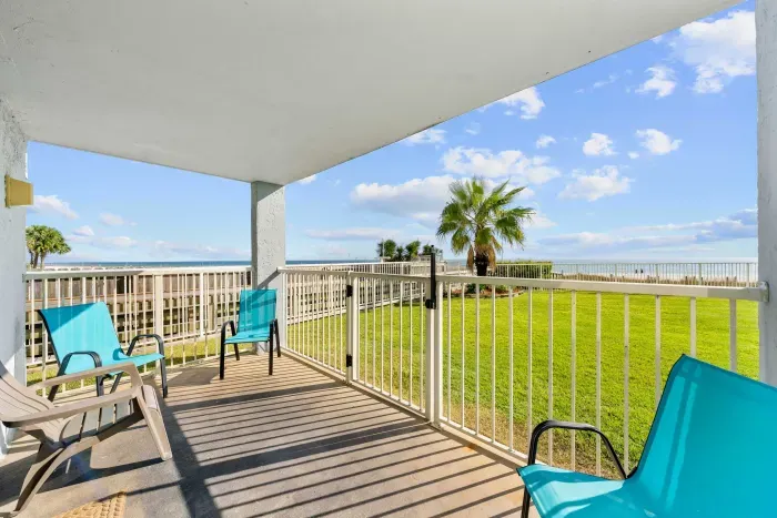 Patio with seating for 5