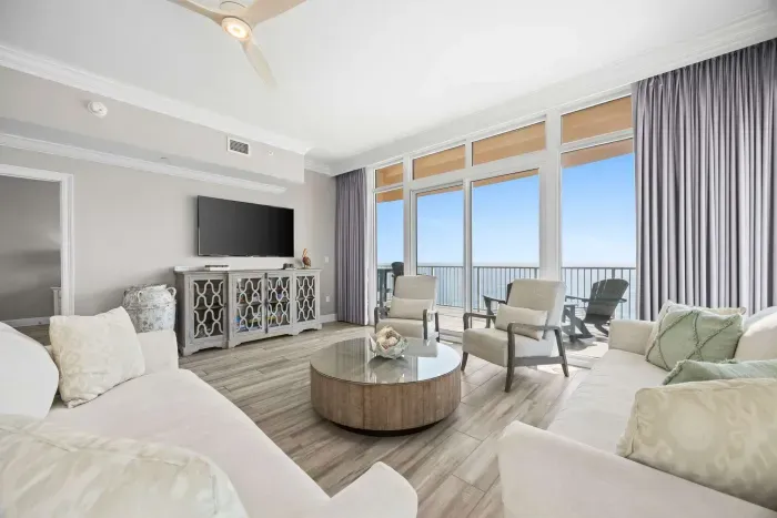 Living room with balcony access