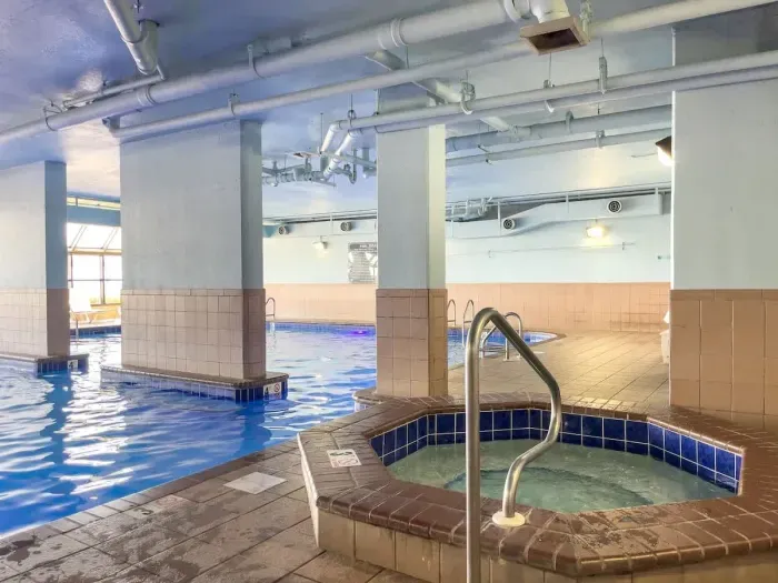 Indoor pool and hot tub