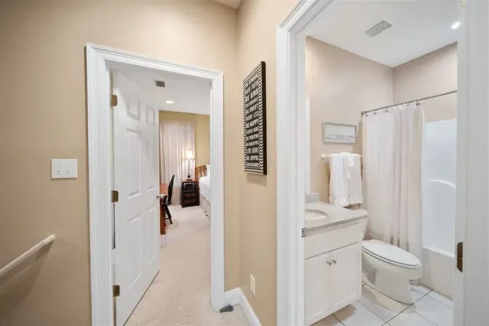 Hallway to 1st Guest Bedroom and Bathroom